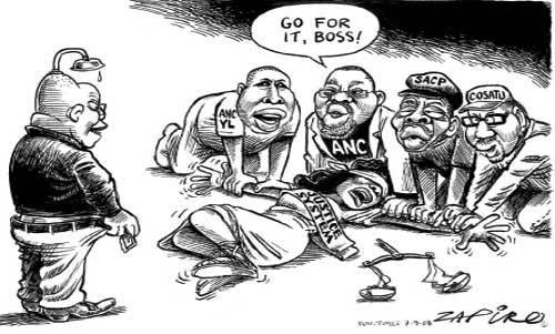 Zapiro cartoon depicting raping justice
