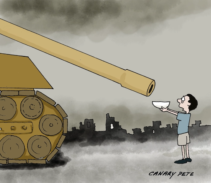 Canary Pete, Press Cartoon Belgium
