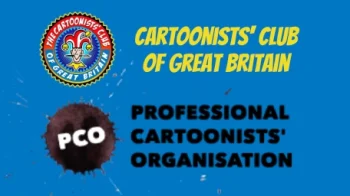 Cartoonists' Club of Great Britain and Professional Cartoonists’ Organisation Logos