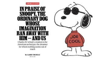 Rolling Stone article cover Garry Trudeau Snoopy