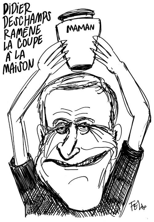 Charlie Hebdo Felix cartoon turning death of football coach into a joke.