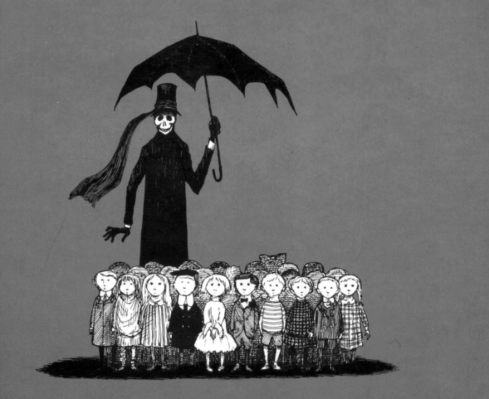 Edward Gorey illustration