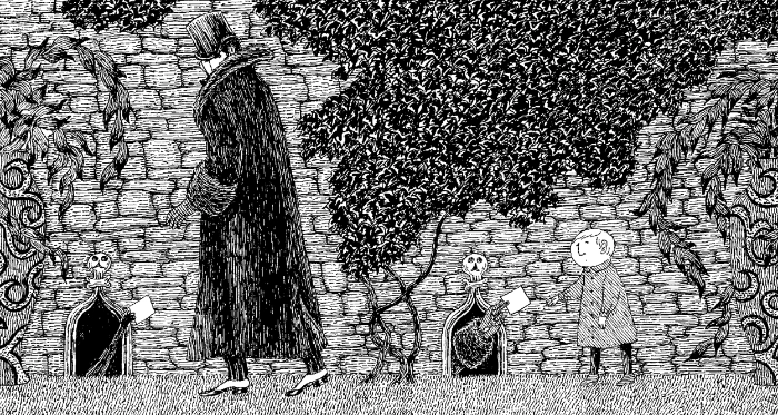 Edward Gorey illustration