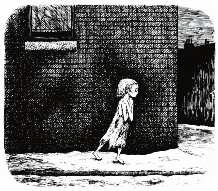 Edward Gorey illustration
