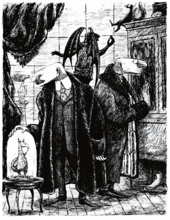 Edward Gorey illustration