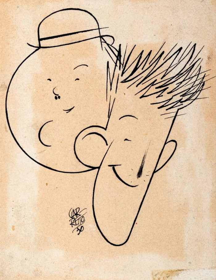Paolo Garretto Abbot and Costello illustration