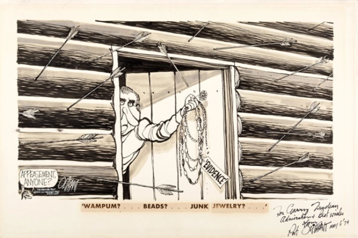 Pat Oliphant original cartoon