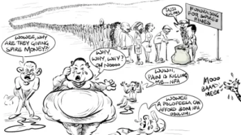 Jimmy Spire Ssentongo cartoon