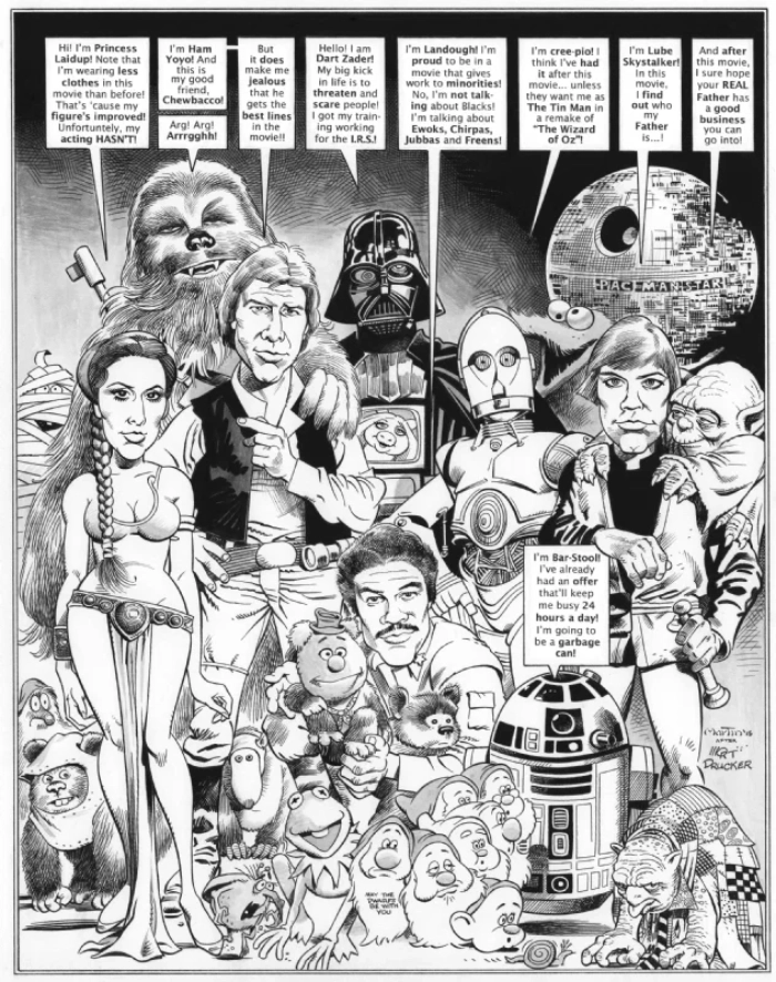 Mort Drucker MAD Magazine Star Wars parody 1983