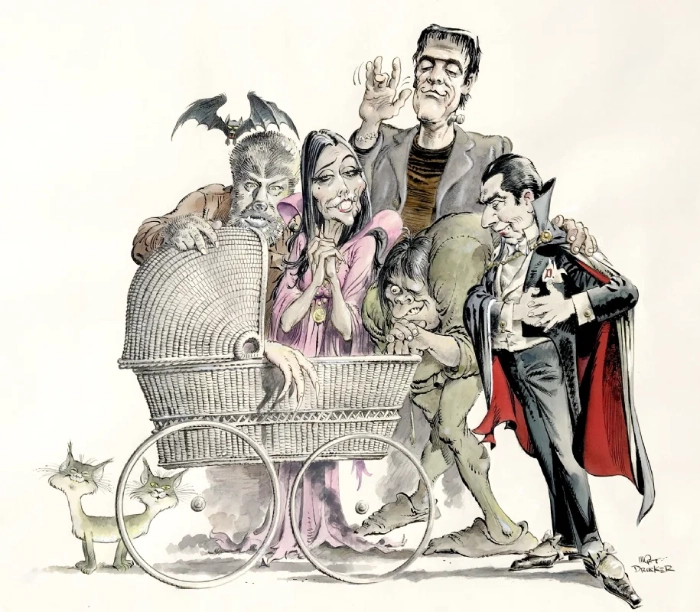 Mort Drucker "It's Alive" illustration
