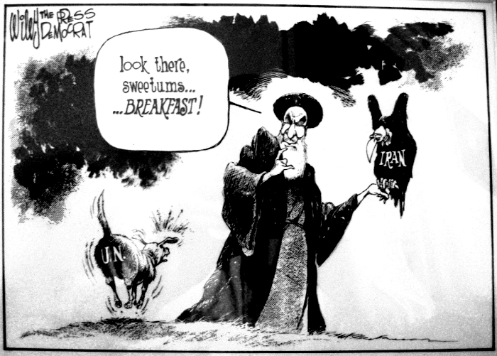 Early Wiley Miller editorial cartoon for The Press Democrat