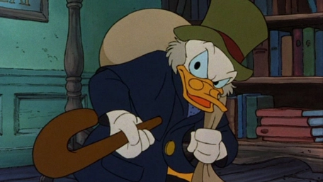 Screen shot of Scrooge McDuck in A Christmas Carol