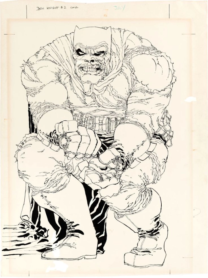 Frank Miller The Dark Knight Returns original ink work