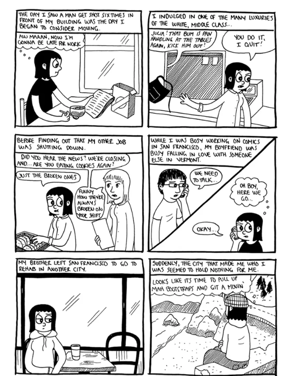 Internal page from Julia Wertz's "Drinking at the Movies"