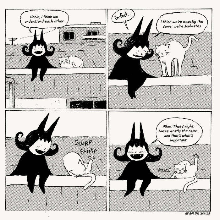 Adam de Souza (Kumerish) cartoon of Blind Alley