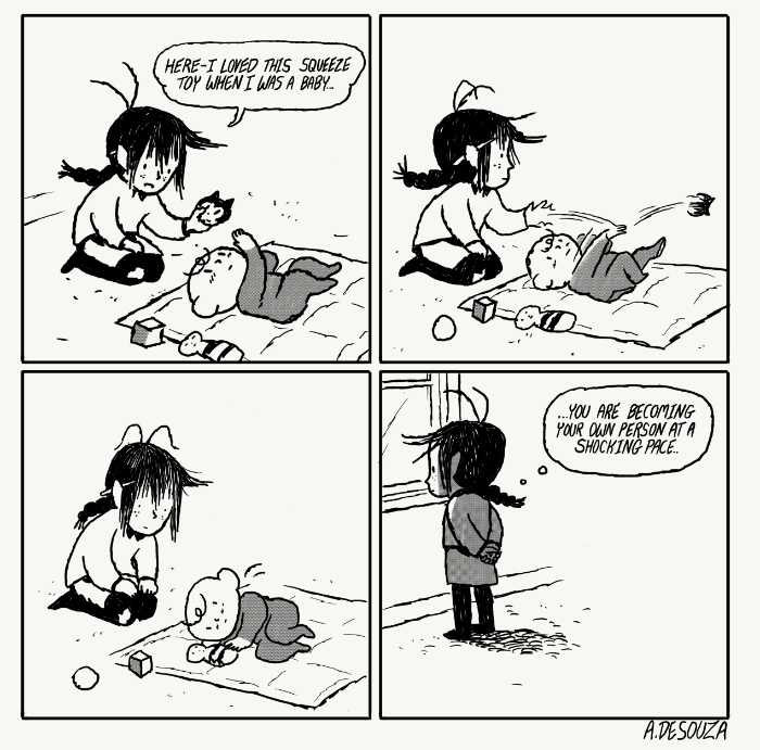 Adam de Souza (Kumerish) cartoon of Blind Alley