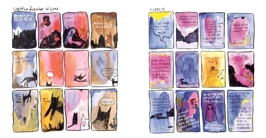 An interior spread from Something, Not Nothing