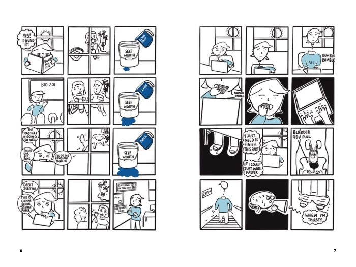 Everything is Fine, I’ll Just work Harder internal page spread