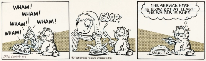 Garfield Original March 1, 1986