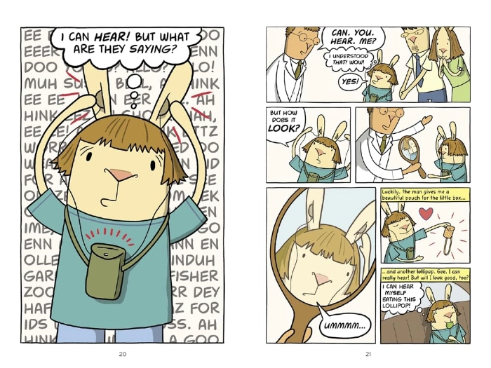 Internal spread of Cece Bell's "El Deafo"