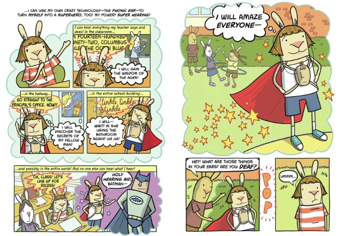 Internal spread of Cece Bell's "El Deafo"