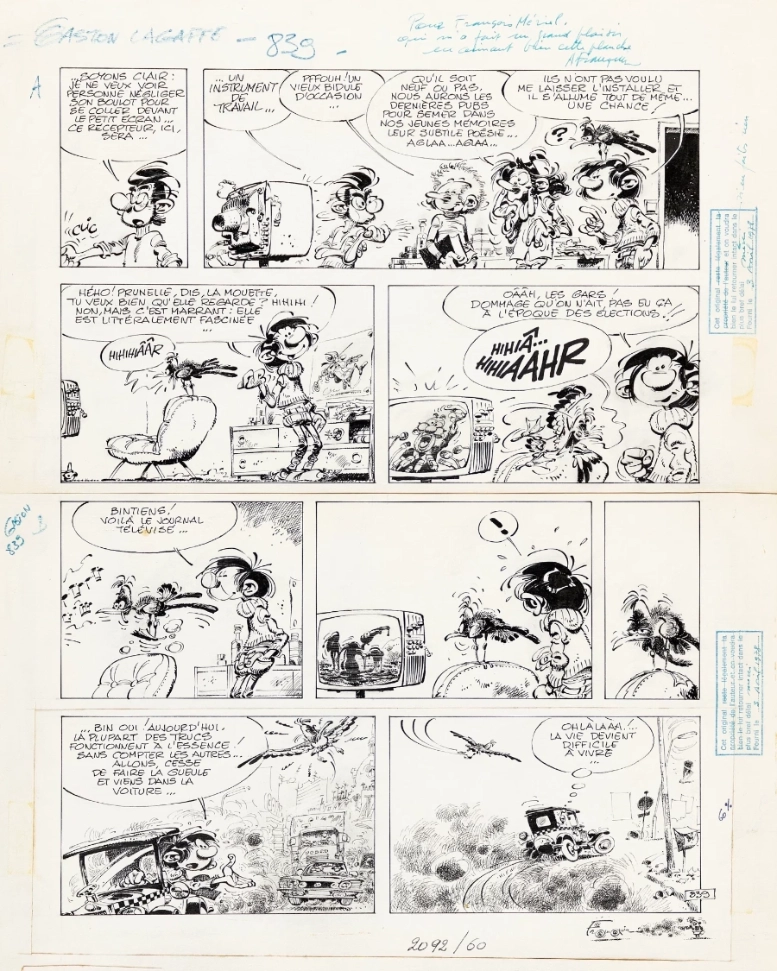 André Franquin original artwork