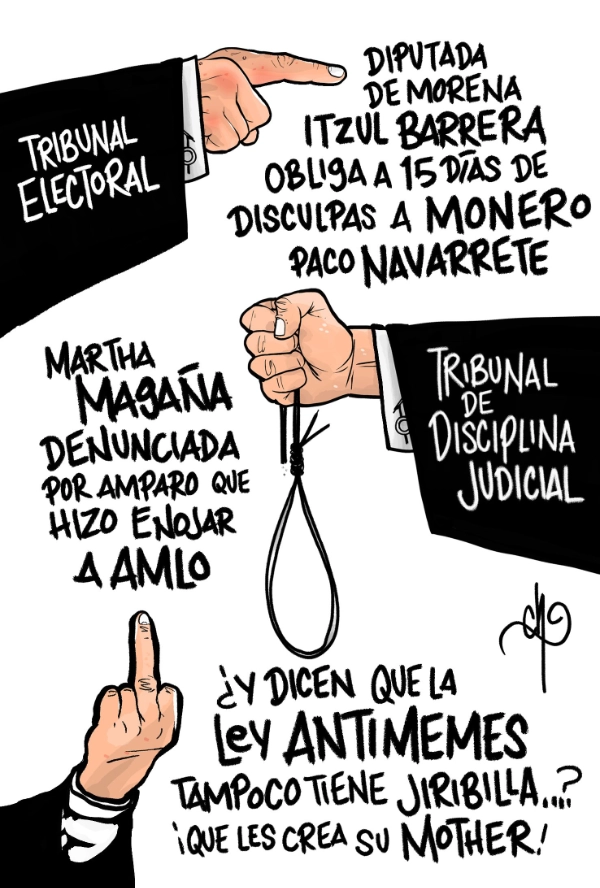 Cartoon by Chavo del Toro in support of Paco Navarrete