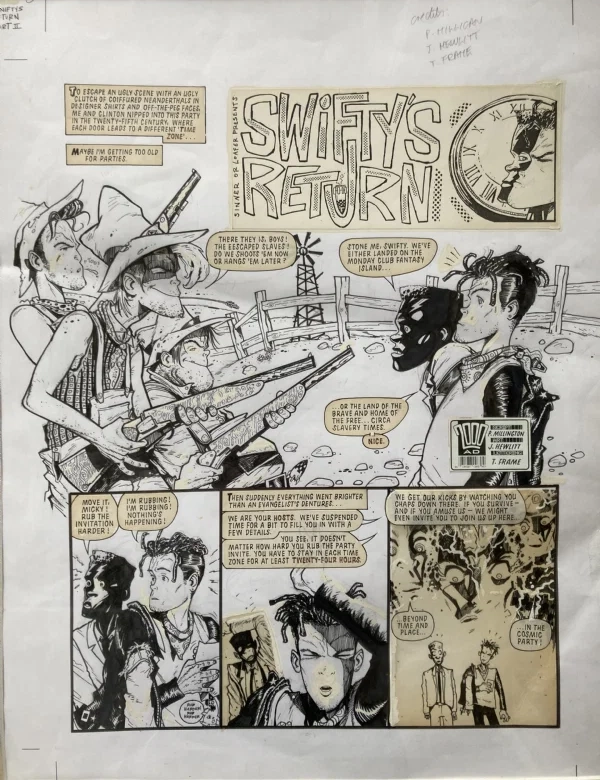 Jamie Hewlett Tank Girl Original Page
