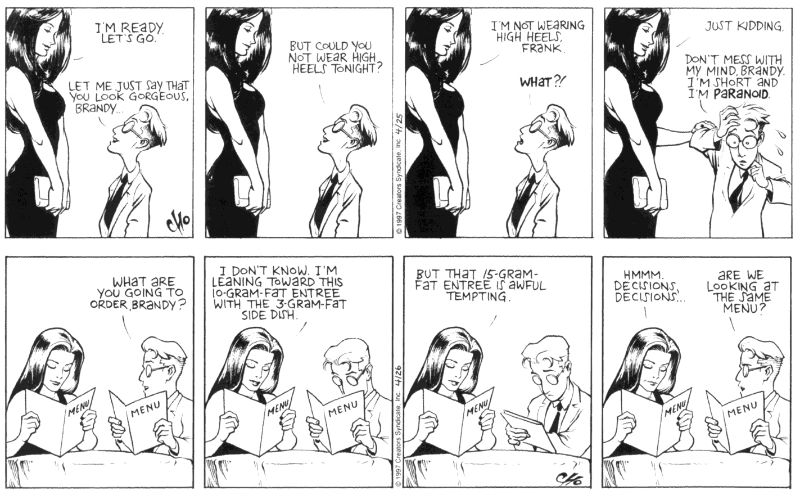 Liberty Meadow strips from 1997. By Frank Cho