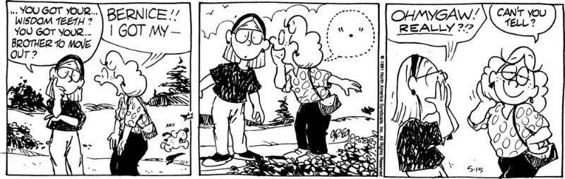 1991 Luann comic strip by Greg Evans