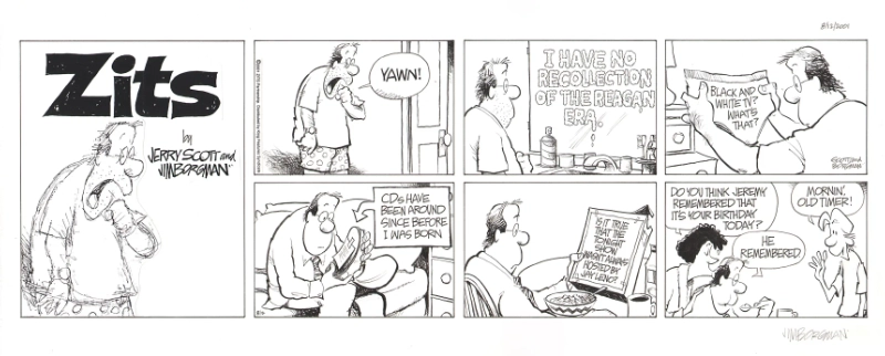 Zits Sunday panel from 2001 by Jim Borgman and Jerry Scott