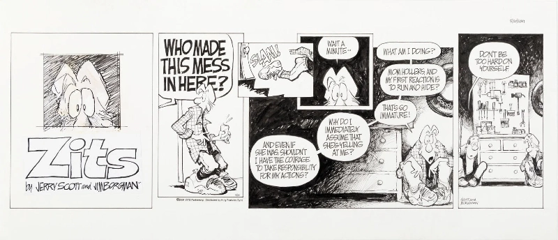 Zits Sunday panel from 2001 by Jim Borgman and Jerry Scott
